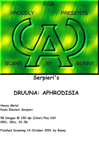 Serpieri, Paolo Eleuteri - Druuna 6 - Aphrodisia (1997) cover