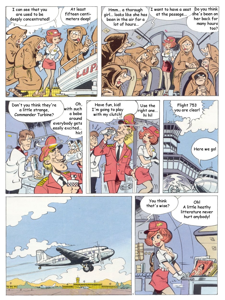 Nathalie - Strip Stewardess page 6 full