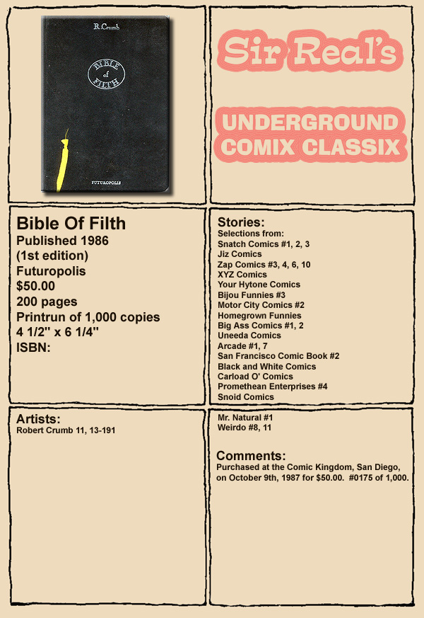 Bible Of Filth page 1 full