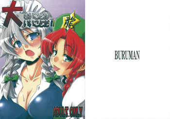 (C75) [BURUMAN (Tajima Yuki)] Ookiikoto wa Iikotoda!! (Touhou Project) cover