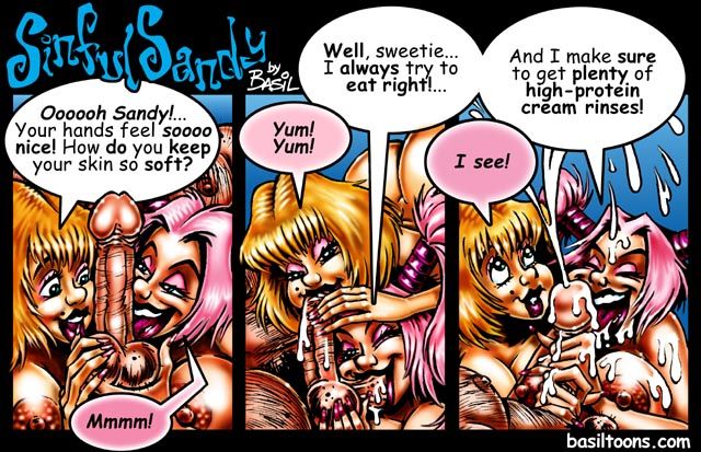 Basil:  Sinful Sandy Comics page 11 full