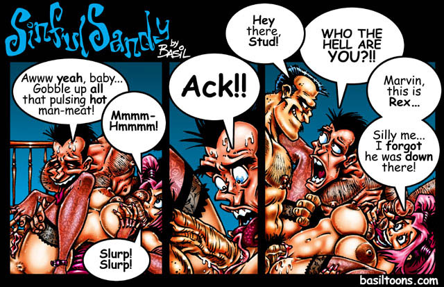 Basil:  Sinful Sandy Comics page 2 full