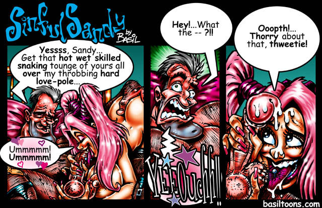 Basil:  Sinful Sandy Comics page 4 full