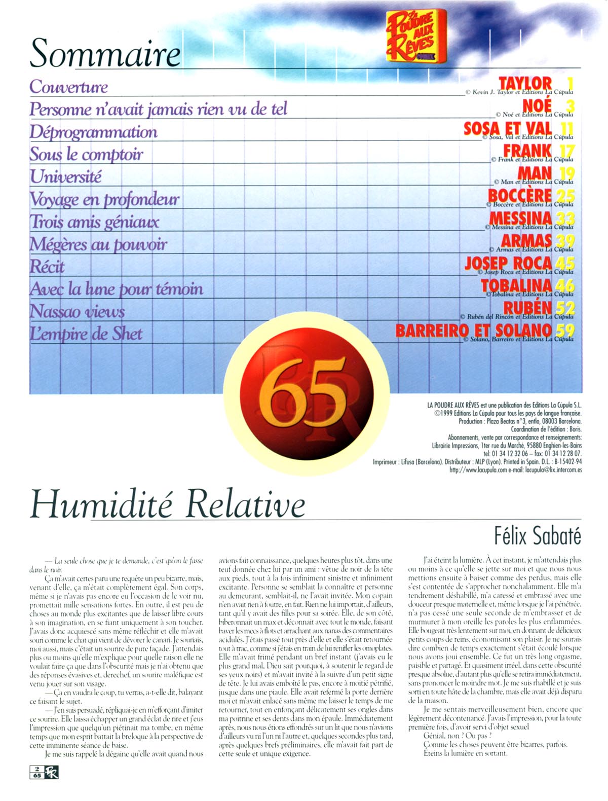 La poudre aux r&ecirc;ves  65 page 2 full