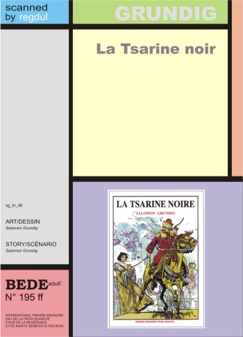 La tsarine noire cover