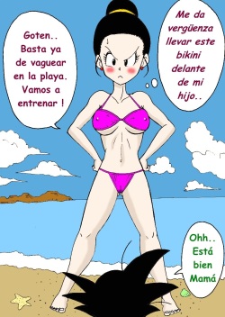 Chichi y Goten Entrenan