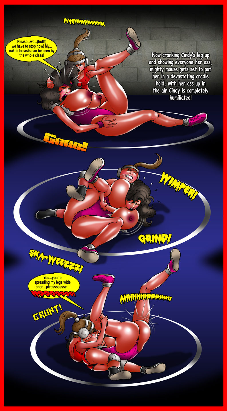 The Girls of Rival High - Cindy Gets Pinned! page 10 full