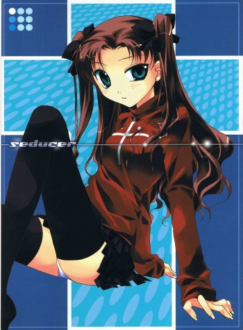 (C66) [Tekitou Kaijuu, Hyoujou Oukoku (Aoi Rio, Minaduki Haruka)] seducer (Fate/stay night) cover