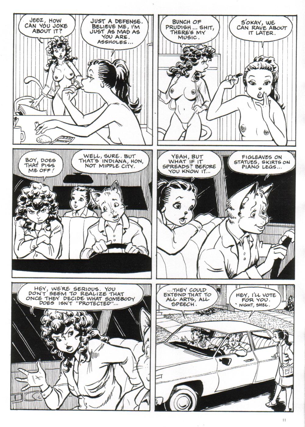 Omaha the Cat Dancer - Volume #5 page 11 full