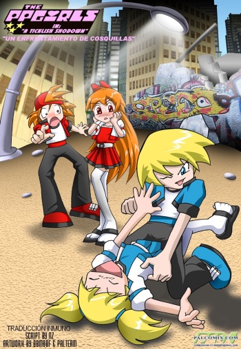 [Palcomix] A Ticklish Showdown (The Powerpuff Girls) [Spanish] cover