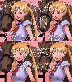 Sailor moon y el caballo!