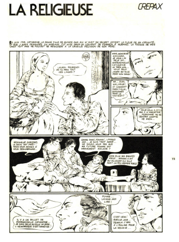 [Guido Crepax] La Religieuse [French] cover
