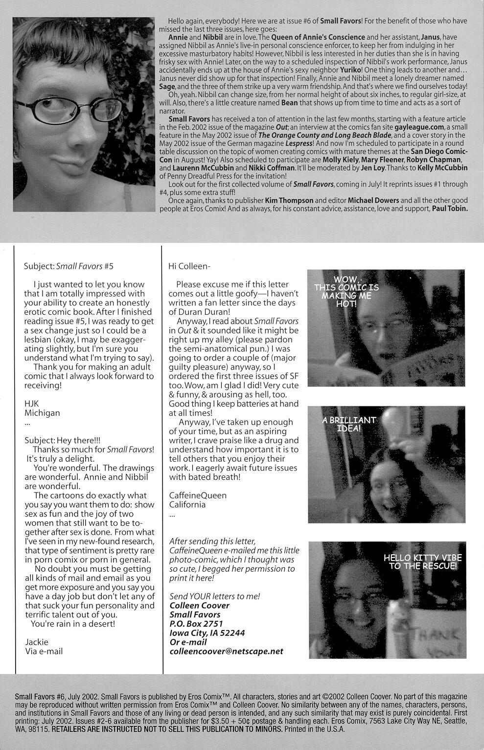 Small Favors Issue #6 ENG page 2 full