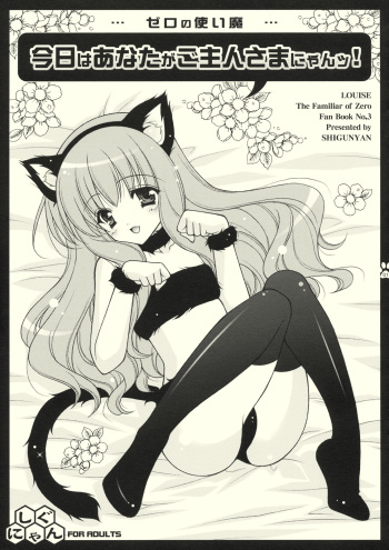 [Shigunyan] Kyou wa Anata ga Goshujin-sama Nyan! (Zero no Tsukaima) cover