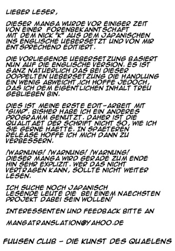 [Fuusen Club] Ijime no Kouzou | Die Kunst des Quälens (Ryoujoku-ou) [German] cover