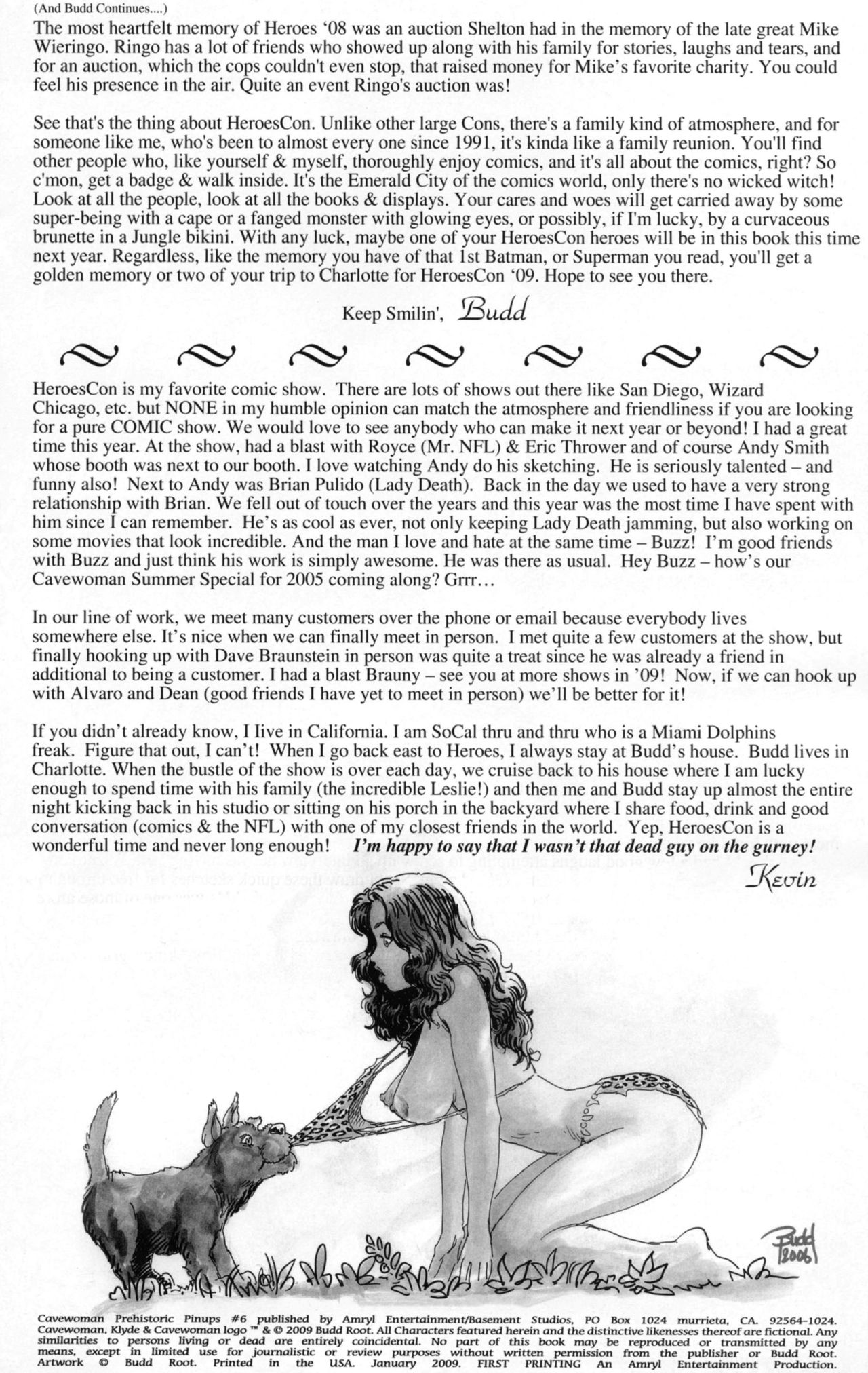 Cavewoman - Prehistoric Pinups #6 page 5 full