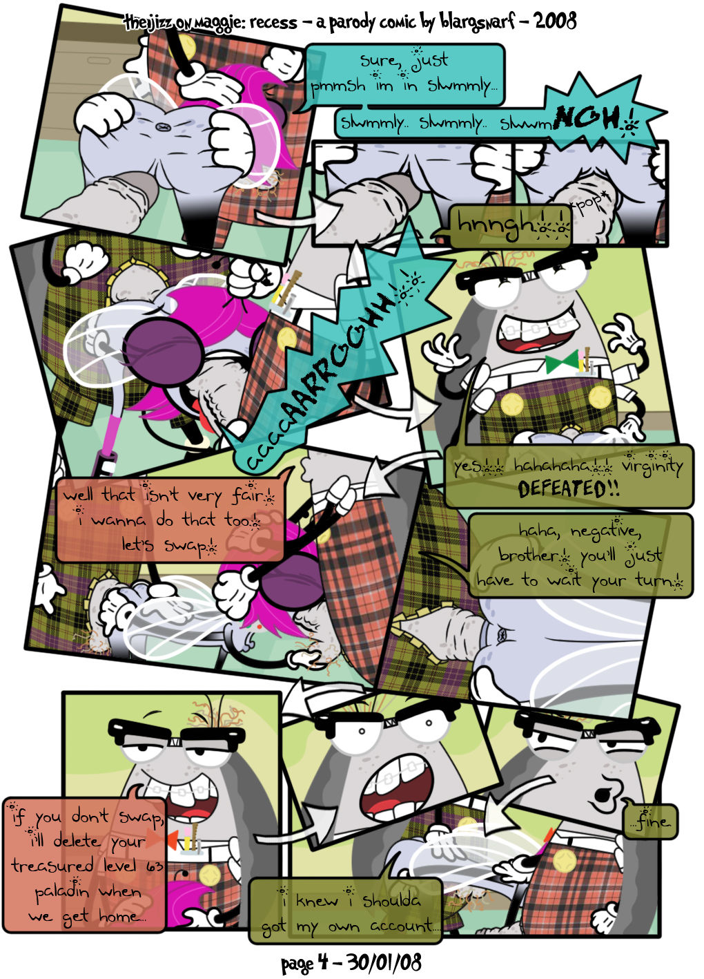 The Jizz on Maggie: Recess page 4 full