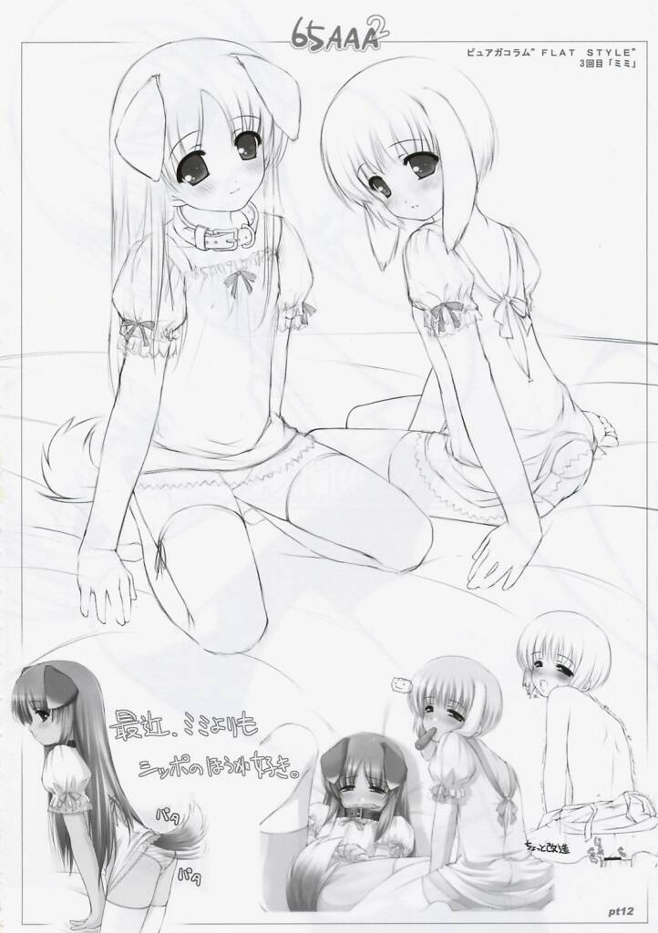 Flat Chest - Peta  Hon 2 O-ji's Rough Illustrations page 11 full