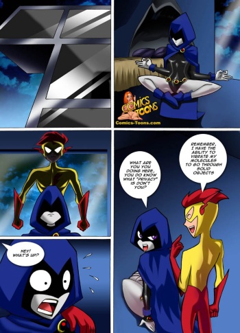 [Palcomix] Raven X Kid Flash (Teen Titans) cover