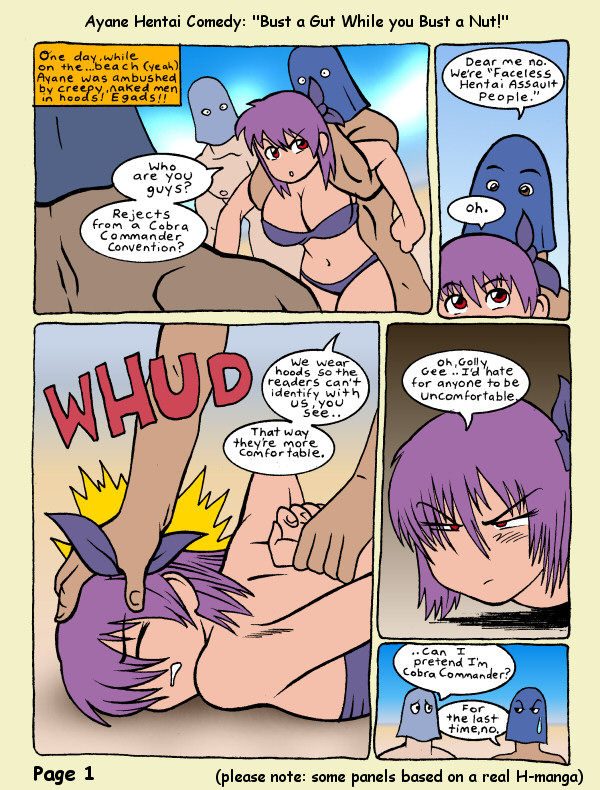 Ayane Hentai Comedy "Bust a Gut While you Bust a Nut" page 1 full
