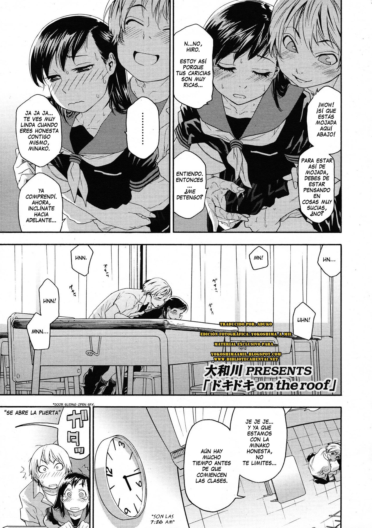 Dokidoki on the roof | Sobre El Techo page 1 full
