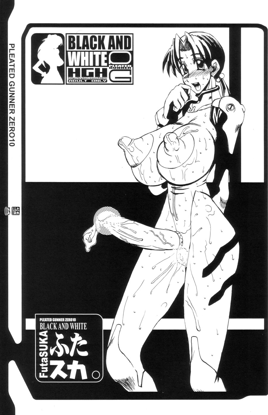 PLEATED GUNNER #10 BLACK AND WHITE Futasuka page 2 full