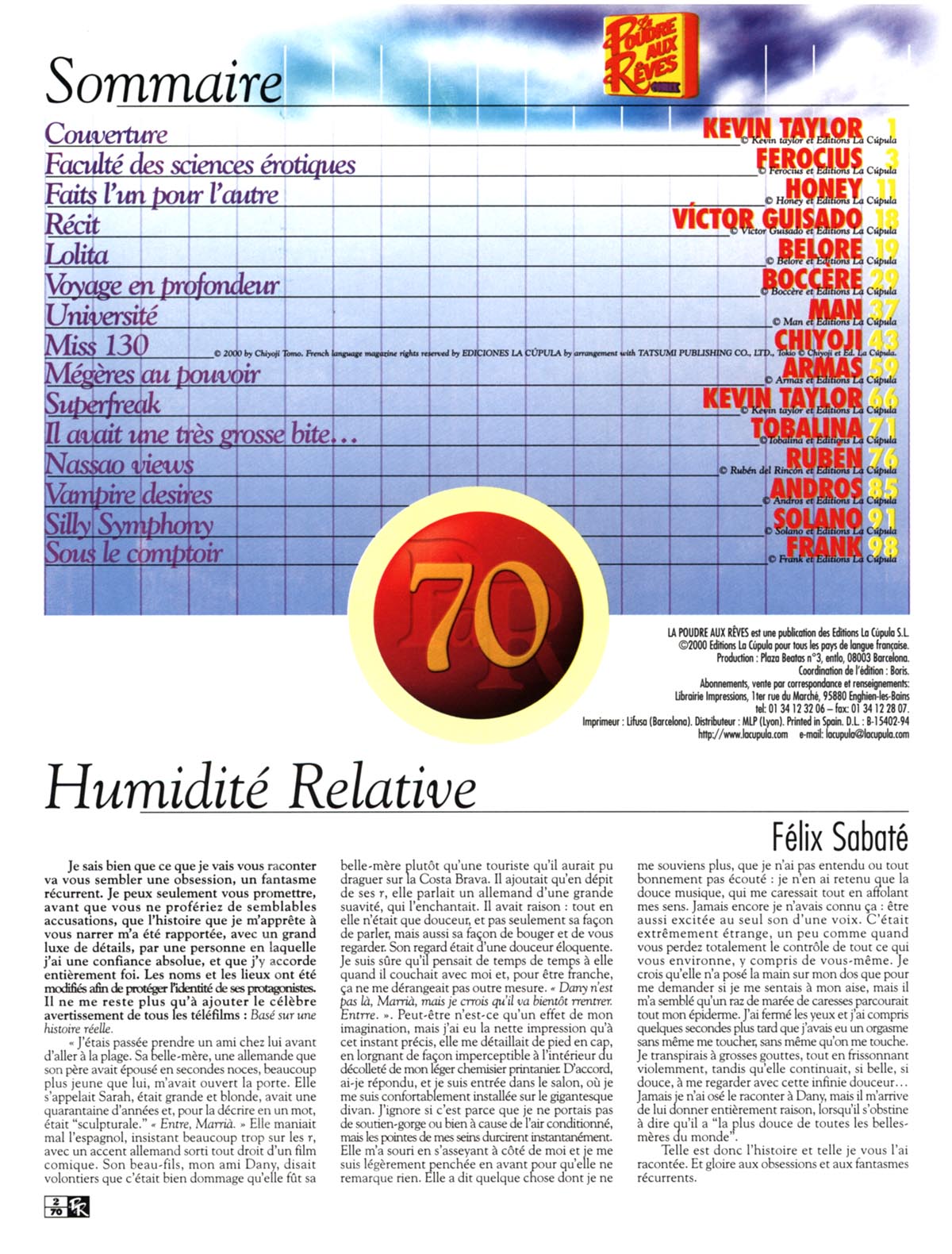 La poudre aux r&ecirc;ves  70 page 2 full