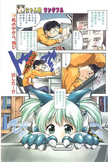 [Iruma Kamiri] Nyan Musume Wonderful (COMIC Papipo 1999-12) cover