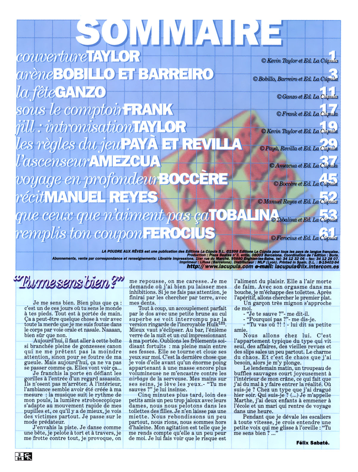 La poudre aux r&ecirc;ves  54 page 2 full