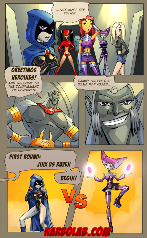 Free Xxx Toons Raven - Raven vs Jinx - Page 1 - Comic Porn XXX