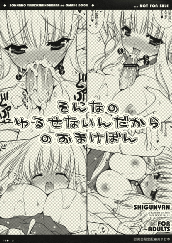 (C73) [Shigunyan] Sonna no Yuruse Naindakara no Omake Book (Zero no Tsukaima) cover