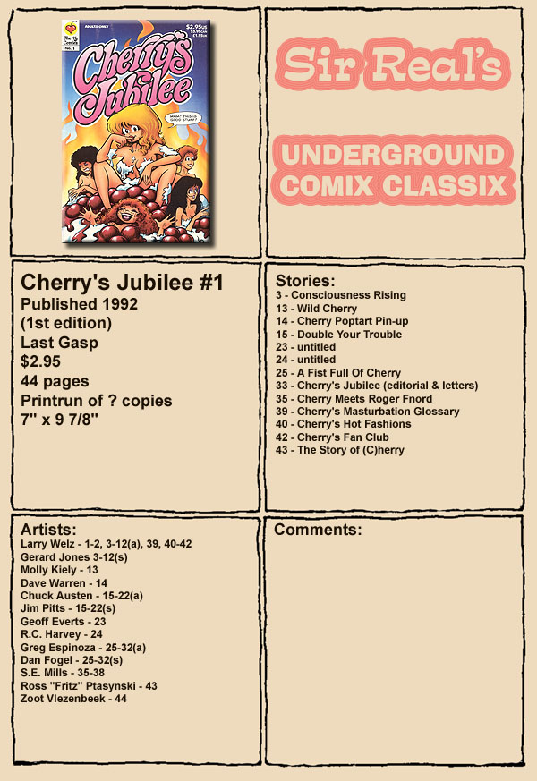 Cherry's Jubilee #1 page 1 full