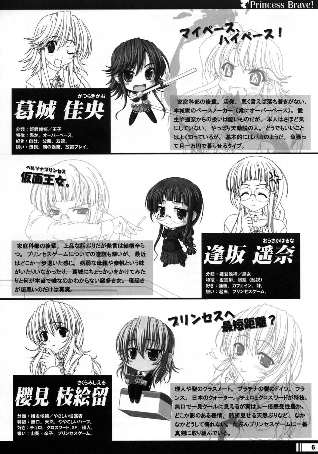 Princess Brave! Jantaku no Kishi - Settei Gengashuu page 5 full