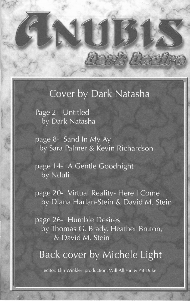 Anubis - Dark Desire #3 page 2 full