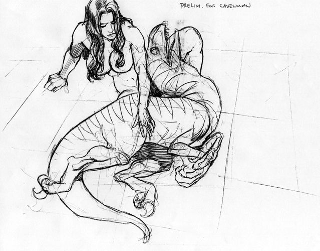 Cavewoman - Sketches - Frank Cho page 8 full