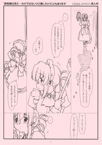 [bolze.] kaseifu wa mita ... wake de ha nai kedo sasshi chau koto mo ari masu (hayate no gotoku!) cover