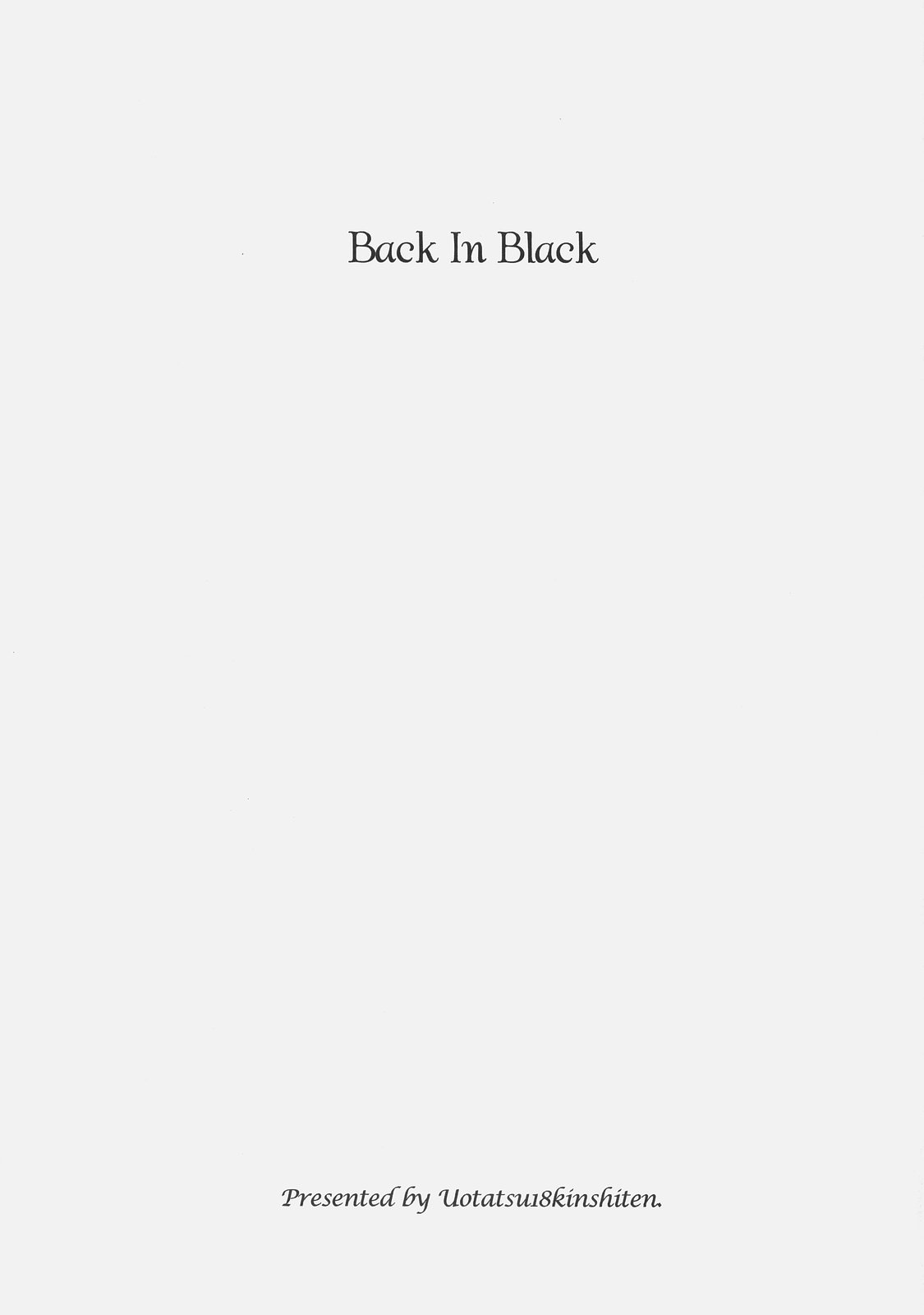 Back in Black page 2 full