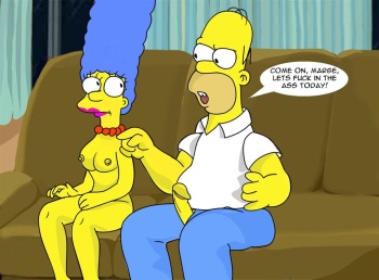 Anal Porn Homer Simpson - Marge Simpson Does Anal - Comic Porn XXX