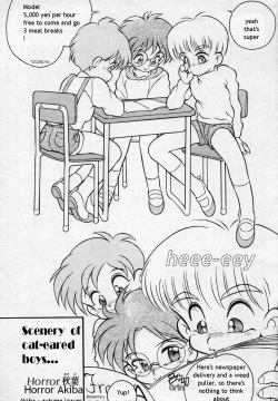 A Scenery of cat-eared boys