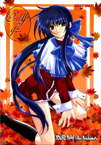 [HEART WORK & JOKER TYPE (Suzuhira Hiro, Nishimata Aoi)] Only if ... (Kanon) cover