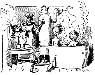 Das Bad am Samstagabend  = the bath at saturday evening page 1 full