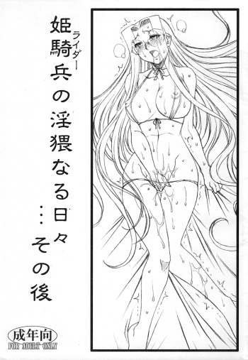 (C78) [H.B (B-RIVER)] Rider no Inwai naru Hibi... Sonogo (Fate/stay night) cover