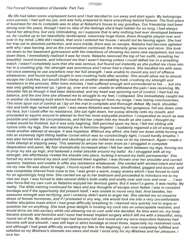 The Forced Feminization of Danielle 2 page 4 full
