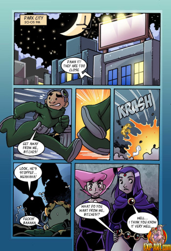 Jinx X Raven (Teen Titans) cover