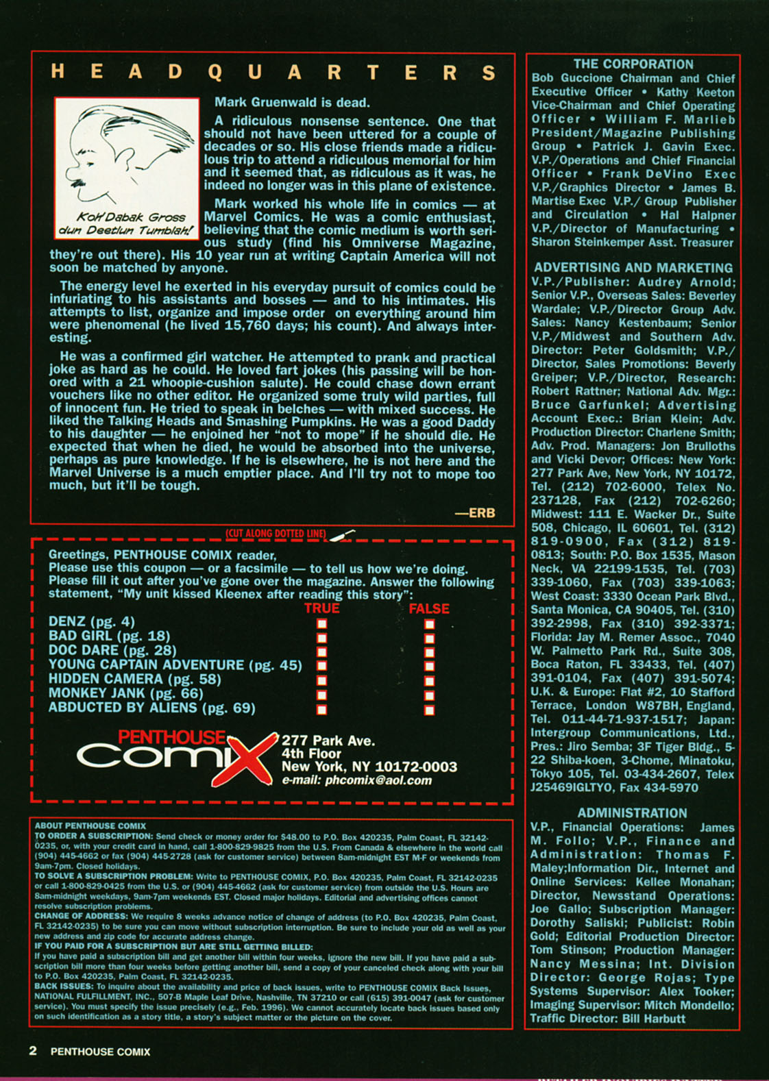 Penthouse Comix 17 page 3 full