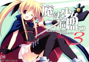 (C76) [Sakuraminto (Kanemaru, Warning)] Mahou Shoujo Doumei! 3 (Mahou Shoujo Lyrical Nanoha) cover