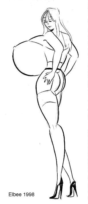 Elbee 2 - More big breasts and female muscle page 8 full