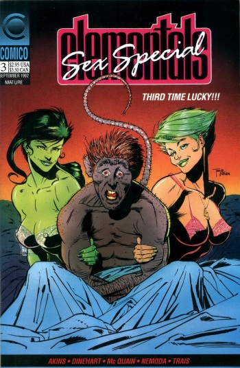[Kelly McQuain, Tom Nemoda] Elementals #3 cover