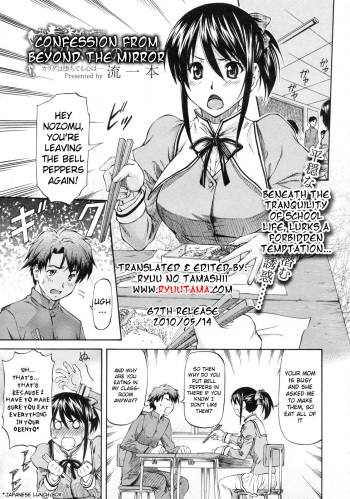 [Nagare Ippon] Kagami Goshi no Kokuhaku | Confession from Beyond the Mirror (COMIC Megastore 2010-01) [English] [RyuuTama] cover