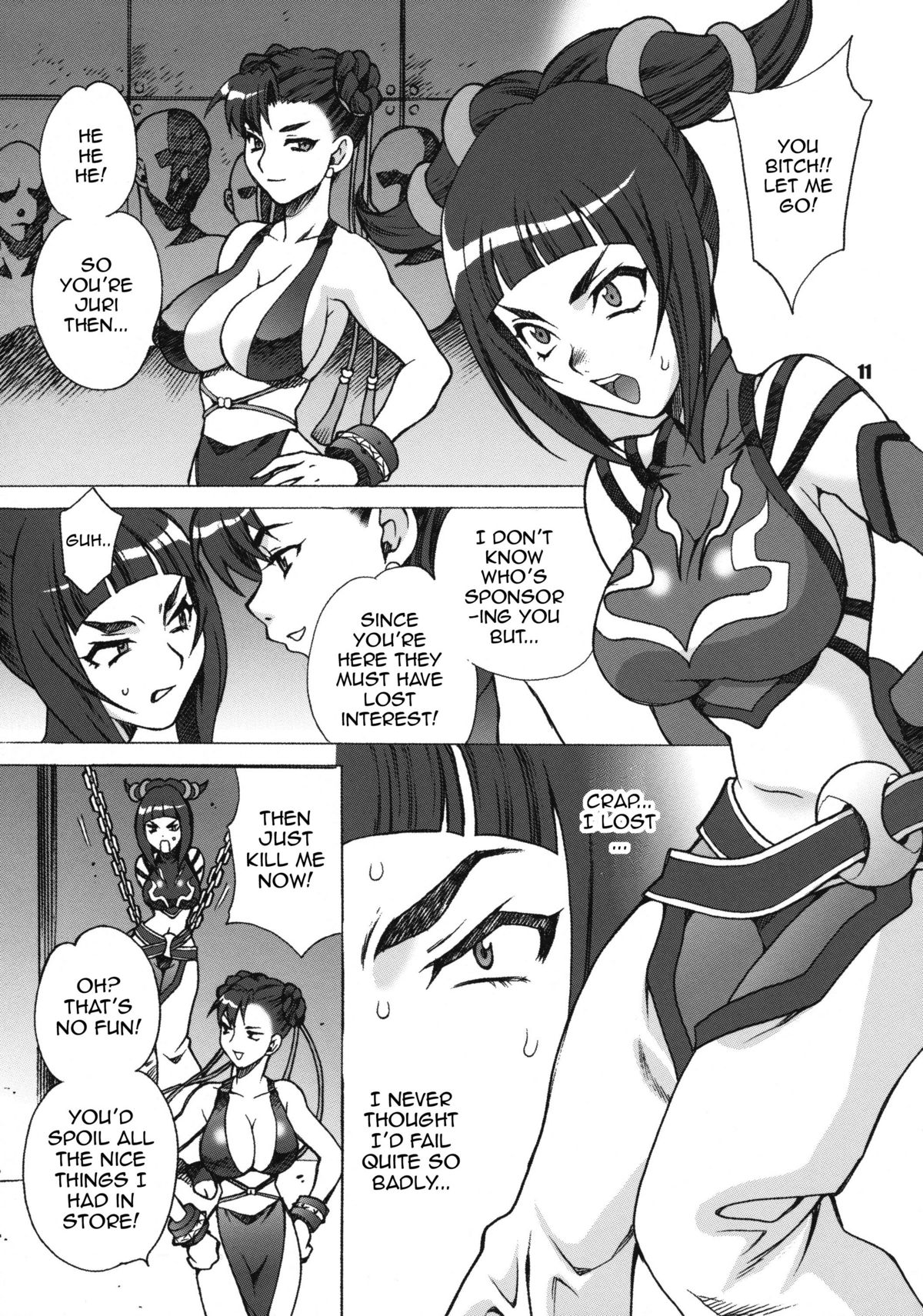 Yukiyanagi no Hon 23 Nurunuru Juri & Chun-Li | Yukiyanagi's Book 23 - Slimy Juri and Chun Li page 8 full